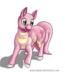 Size: 511x562 | Tagged: safe, artist:rjdaae, lickitung, pokémon, ponified, solo