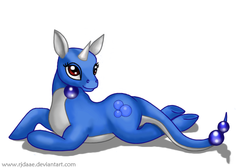 Size: 667x448 | Tagged: safe, artist:rjdaae, dragonair, pokémon, ponified, solo