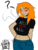 Size: 2016x2634 | Tagged: safe, artist:thethunderpony, oc, oc only, oc:kim bassline, human, big breasts, breasts, cigarette, clothes, female, high res, hips, humanized, jeans, smoking, solo