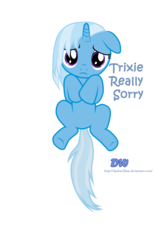 Size: 2000x3000 | Tagged: safe, artist:darkwolfmx, trixie, pony, unicorn, g4, female, floppy ears, grammar error, high res, mare, sad, simple background, solo, transparent background