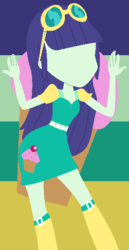 Size: 314x607 | Tagged: safe, artist:pdorothynics, blueberry cake, equestria girls, g4, background human, dancing, female, minimalist, solo