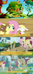 Size: 1280x2895 | Tagged: safe, angel bunny, fluttershy, pegasus, pony, rabbit, g4, dungeon keeper, female, mare