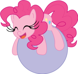 Size: 2042x1929 | Tagged: safe, artist:dualx, artist:leadhooves, pinkie pie, g4, ball, cute, diapinkes, female, solo