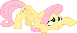 Size: 6042x2586 | Tagged: safe, artist:slb94, fluttershy, pegasus, pony, g4, female, simple background, solo, transparent background, vector