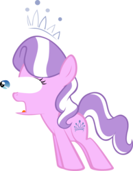 Size: 982x1266 | Tagged: safe, artist:magerblutooth, diamond tiara, g4, eye bulging, female, simple background, solo, tex avery, transparent background, vector