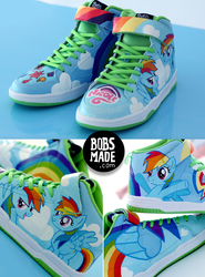 Size: 2000x2705 | Tagged: safe, artist:bobsmade, rainbow dash, g4, clothes, high res, photo, shoes, sneakers