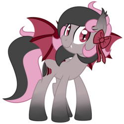 Size: 3000x3000 | Tagged: safe, artist:halabaluu, oc, oc only, oc:solarsound, bat pony, bow, high res, solo