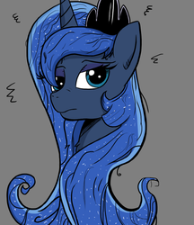 Size: 800x927 | Tagged: safe, artist:flutteriot, princess luna, g4, drunk, female, solo