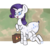 Size: 900x900 | Tagged: safe, artist:otterlore, rarity, drider, monster pony, original species, spider, spiderpony, g4, cute, female, luggage, luggage stickers, simple background, solo, species swap, spiderponyrarity, suitcase, transparent background