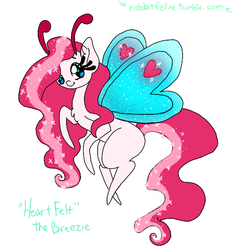 Size: 530x529 | Tagged: safe, artist:bunnycat, breezie, 30 minute art challenge, chibi, cute, heart, shiny, sparkling, tiny