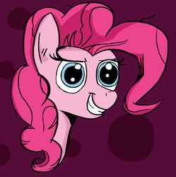 Size: 679x682 | Tagged: safe, artist:flutteriot, pinkie pie, g4, female, smiling, solo