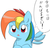 Size: 1477x1413 | Tagged: safe, artist:timorikawa, rainbow dash, g4, female, japanese, pixiv, solo