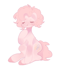 Size: 614x741 | Tagged: safe, artist:pongtang, pinkie pie, g4, female, pixiv, short hair, short mane, solo