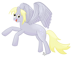 Size: 2253x1809 | Tagged: safe, artist:rei_zero, derpy hooves, pegasus, pony, g4, female, mare