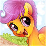 Size: 95x95 | Tagged: safe, artist:yamashta, scootaloo, g4, female, icon, solo