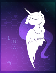 Size: 772x1000 | Tagged: safe, artist:midnightsix3, princess luna, lunadoodle, g4, female, solo