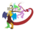 Size: 982x850 | Tagged: safe, artist:thelunarmage, discord, spike, draconequus, dragon, g4, angry, duo, duo male, fight, fury, male, older, older spike, simple background, teenage spike, teenaged dragon, teenager, transparent background, wingless spike