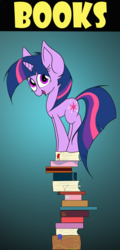 Size: 1024x2133 | Tagged: safe, artist:arcuswind, twilight sparkle, g4, book, bookmark, female, solo, that pony sure does love books