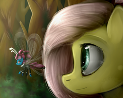 Size: 1280x1020 | Tagged: safe, artist:unilx, fluttershy, seabreeze, breezie, g4, it ain't easy being breezies, female, male