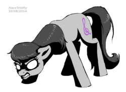 Size: 1111x815 | Tagged: safe, artist:haretrinity, octavia melody, g4, angry, female, glowing eyes, simple background, solo, transparent background