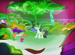 Size: 1480x1082 | Tagged: safe, artist:xwreathofroses, rarity, pony, unicorn, g4, inspiration manifestation, my little pony: friendship is magic, dark magic, female, magic, mare, solo