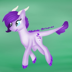 Size: 630x630 | Tagged: safe, artist:nilsup, oc, oc only, oc:crystal clarity, dracony, hybrid, kilalaverse, interspecies offspring, offspring, parent:rarity, parent:spike, parents:sparity, simple background, solo