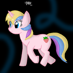 Size: 2500x2500 | Tagged: safe, artist:zsparkonequus, holly dash, g4, black background, high res, simple background, solo, walking