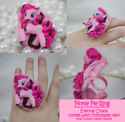 Size: 3960x3869 | Tagged: safe, artist:bluepaws21, pinkie pie, g4, customized toy, female, high res, irl, photo, ring, toy