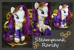 Size: 6941x4691 | Tagged: safe, artist:bluepaws21, rarity, g4, absurd resolution, brushable, customized toy, female, irl, photo, steampunk, toy