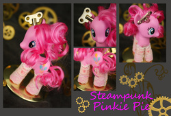 Size: 6941x4691 | Tagged: safe, artist:bluepaws21, pinkie pie, g4, absurd resolution, brushable, customized toy, female, irl, photo, steampunk, toy