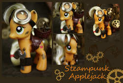Size: 6941x4691 | Tagged: safe, artist:bluepaws21, applejack, g4, absurd resolution, brushable, customized toy, female, irl, photo, steampunk, toy