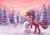 Size: 2046x1447 | Tagged: safe, artist:erovoid, scootaloo, oc, g4, blank flank, clothes, hat, scarf, snow, snowman, winter