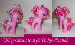 Size: 3967x2367 | Tagged: safe, artist:bluepaws21, pinkie pie, g4, brushable, customized toy, female, high res, solo, toy, tutorial