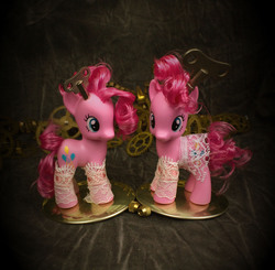 Size: 2908x2848 | Tagged: safe, artist:bluepaws21, pinkie pie, g4, brushable, customized toy, female, high res, irl, photo, steampunk, toy