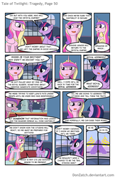 Size: 792x1224 | Tagged: safe, artist:donzatch, princess cadance, twilight sparkle, alicorn, pony, comic:tale of twilight, g4, comic, female, mare, royal guard, twilight sparkle (alicorn)