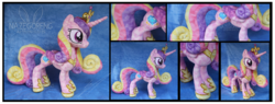 Size: 4630x1753 | Tagged: safe, artist:nazegoreng, princess cadance, crystal pony, pony, g4, irl, photo, plushie, solo