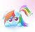 Size: 929x860 | Tagged: safe, artist:heavymetalbronyyeah, rainbow dash, pegasus, pony, g4, :3, crouching, cute, dashabetes, looking at you, solo