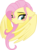 Size: 6000x8219 | Tagged: safe, artist:schmuzart, fluttershy, pegasus, pony, g4, absurd resolution, blushing, female, floppy ears, frown, looking away, portrait, shy, simple background, solo, spread wings, transparent background, vector