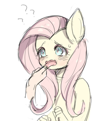 Size: 700x784 | Tagged: safe, artist:nitronic, fluttershy, anthro, g4, female, pixiv, solo, tongue out