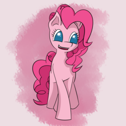 Size: 3000x3000 | Tagged: safe, artist:rengam, pinkie pie, g4, cute, female, high res, open mouth, smiling, solo