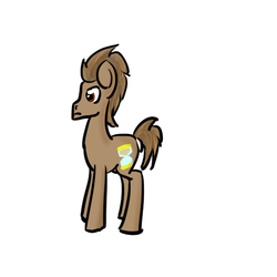 Size: 500x500 | Tagged: safe, artist:gallifreyanequine, doctor whooves, time turner, g4, male, solo, standing