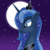 Size: 3000x3000 | Tagged: safe, artist:sadlylover, princess luna, alicorn, pony, g4, female, high res, moon, night, night sky, portrait, solo, stars