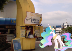 Size: 600x428 | Tagged: safe, princess celestia, g4, arrested development, banana