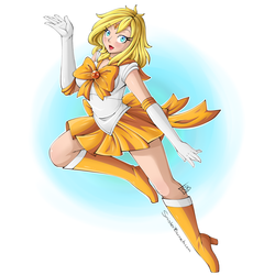 Size: 4500x4500 | Tagged: safe, artist:sinisterbunneh, oc, oc only, oc:ticket, human, absurd resolution, humanized, sailor senshi