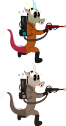 Size: 646x1235 | Tagged: safe, artist:redxmrpimpen, discord, g4, cartoony, ghostbusters