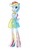 Size: 1268x2157 | Tagged: safe, artist:colorpalette-art, rainbow dash, equestria girls, g4, clothes, crystallized, dress, female, simple background, smiling, solo, white background