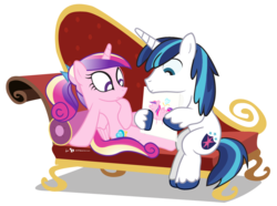 Size: 975x725 | Tagged: safe, artist:dm29, princess cadance, shining armor, g4, draw me like one of your french girls, drawing, duo, simple background, transparent background