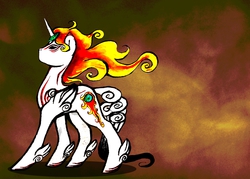 Size: 3000x2144 | Tagged: safe, artist:art-surgery, pony, amaterasu, high res, okami, ponified, solo