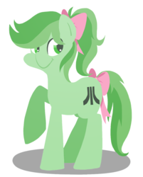 Size: 650x807 | Tagged: safe, artist:coggler, oc, oc only, oc:esplin, bow, simple background, solo, transparent background