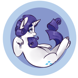 Size: 500x500 | Tagged: safe, artist:techtechno, rarity, g4, button, female, hooves, solo, thick eyebrows